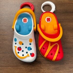 McDonalds Crocs Charm Toy Happy Meal Charm Keychain Backpack Clip